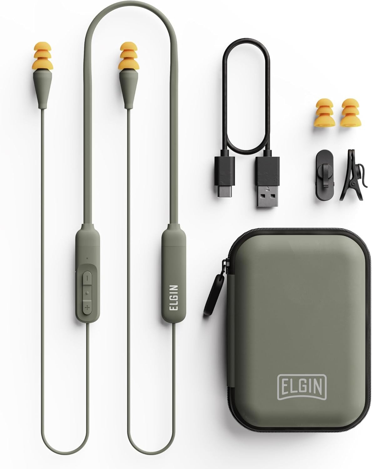 Elgin Discord Bluetooth Earplug Earbuds, OSHA Compliant Noise-Isolating Safety Wireless Headphones, All-Weather Earphones for Industrial Work, and High-Noise Environments