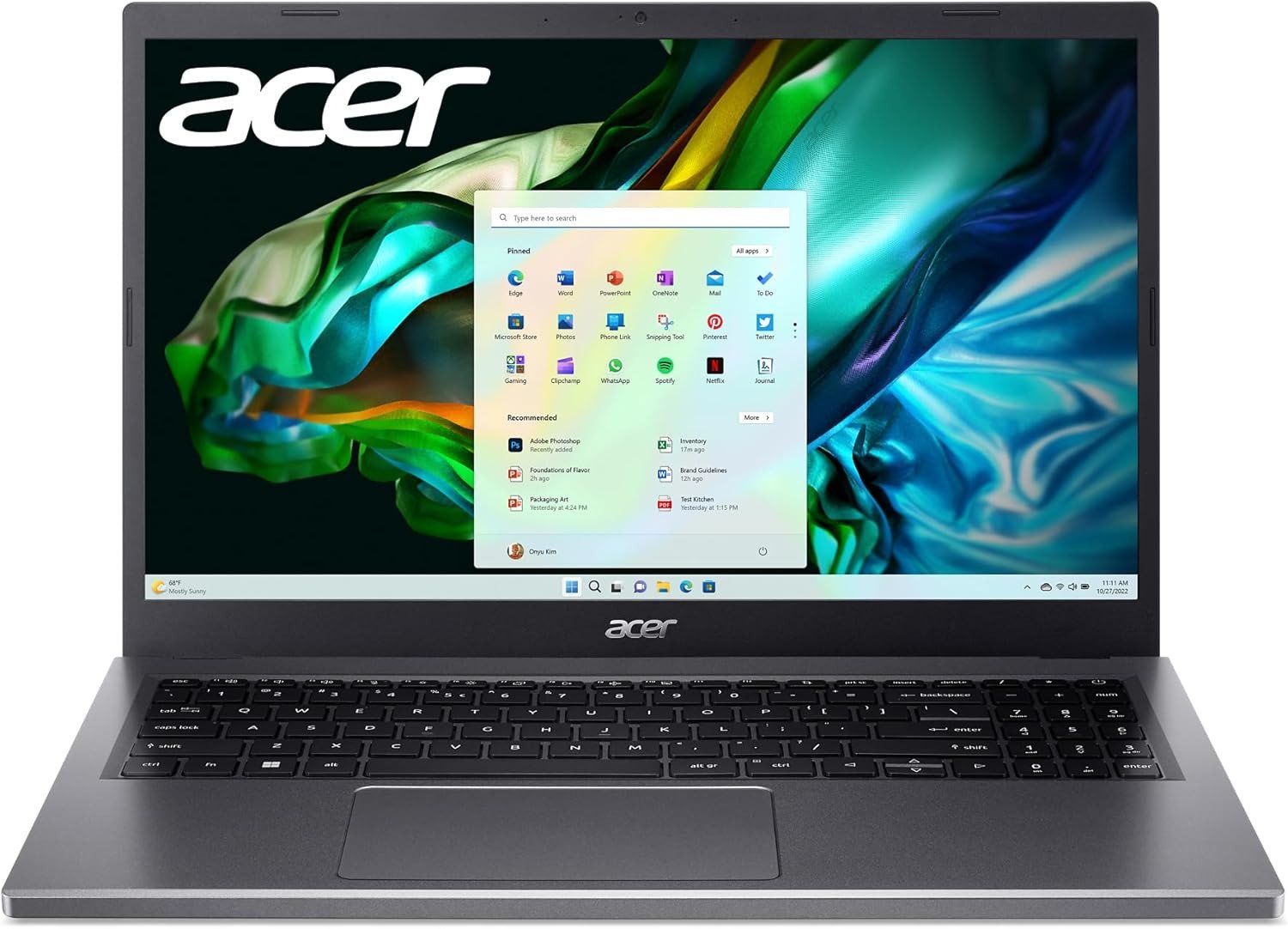 Acer Aspire 5 15 Slim Laptop | 15.6" FHD 1920x1080 IPS Touch | Intel Core i5-13420H | Intel UHD Graphics | 16GB LPDDR5 | 512GB Gen 4 SSD | Wi-Fi 6 | Backlit KB | Protective Sleeve