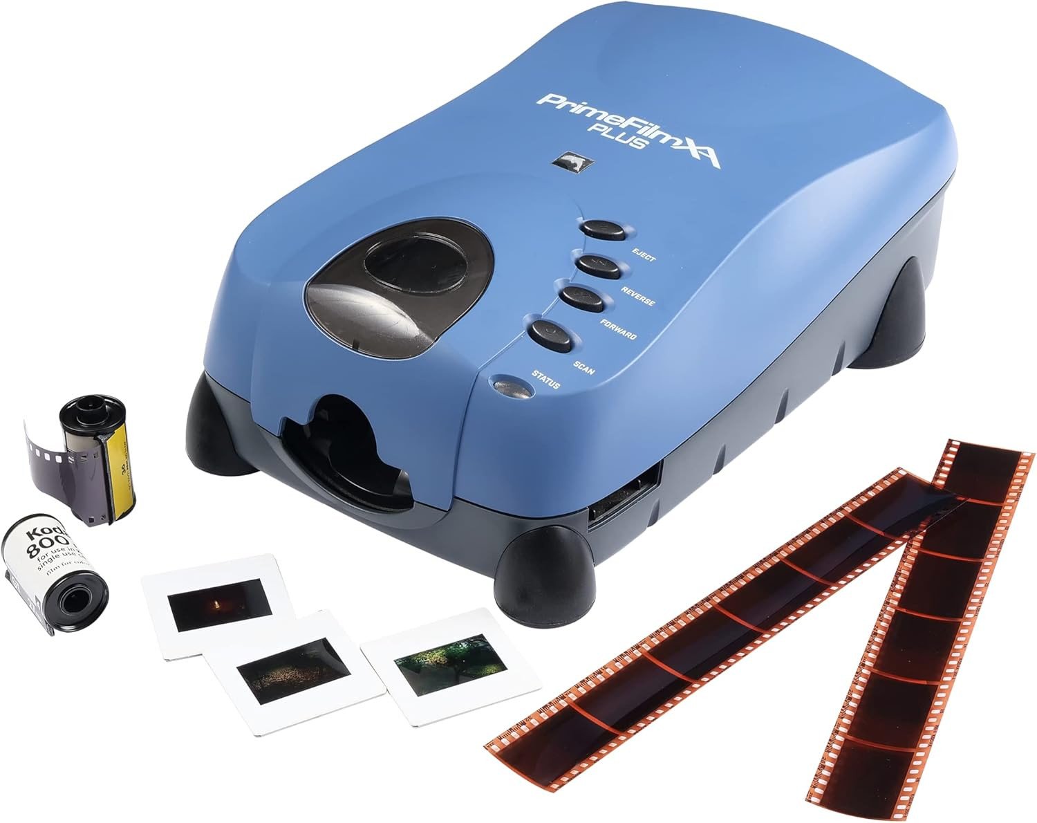 Pacific Image PrimeFilm XA Plus Film Scanner, Auto Roll Film and 35mm Film Strip Scanning, 10000 dpi/48-bit Output. 4.2 Dynamic Range, Support Mac/Windows