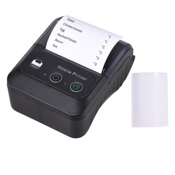 Mini Thermal Printer Wireless Bluetooth Printer 58mm Paper