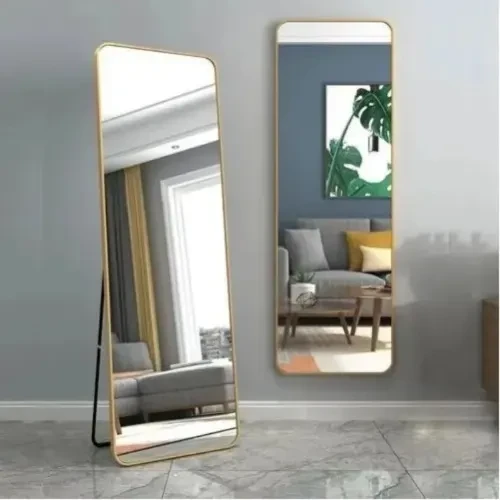 Golden Frame Standing / Wall Mounted Mirror