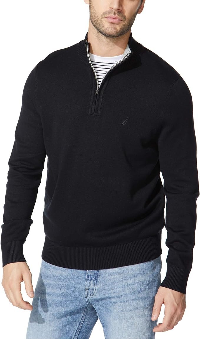 Nautica Men's Quarter-Zip Sweater